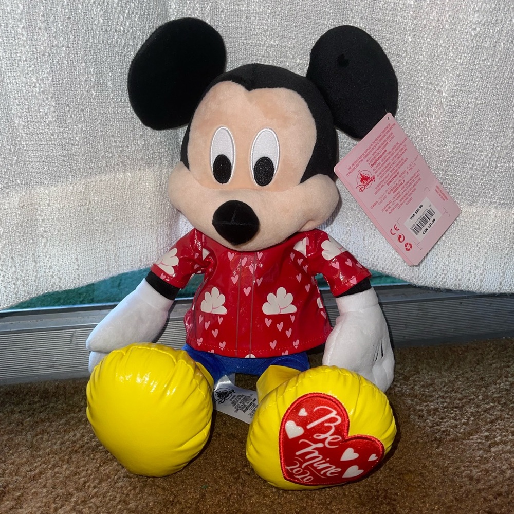 14” 2020 Valentine’s Mickey Mouse Plush - NWT